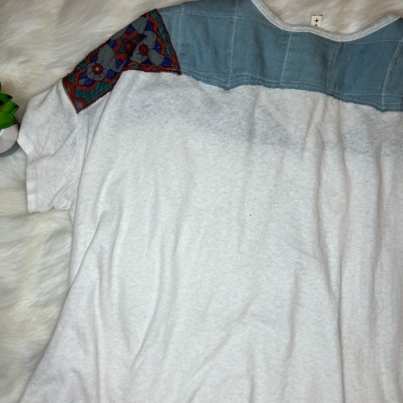 Free People | We The Free Statement Sleeve Oversized Baseball Tee Large - Picture 10 of 10